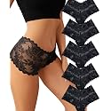 Women's Underwear Lace Boyshort Panties for Ladies Sexy Lingerie for Women