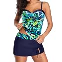 Women39s Underwire Tankini Swimsuit with Skirt Tummy