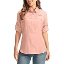 Women's UPF 50+ Sun Protection Shirts Long Sleeve for Fishing Hiking Safari