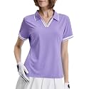 Women's V-Neck Golf Polo Shirt, Soft Stretch UPF 50+