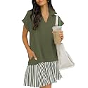 Women39s V Neck Short Sleeve Summer Dress