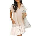 Women39s V Neck Short Sleeve Summer Dress