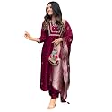 Women39s Viscose Silk Heavy Embroidered Straight Kurta