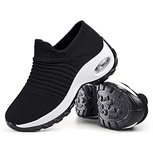 Womens Walking Shoes Sock Sneakers - Mesh