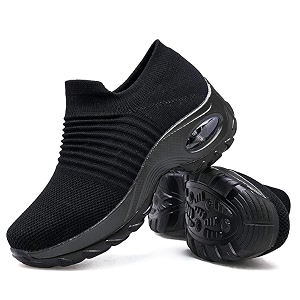 Womens Walking Shoes Sock Sneakers - Mesh