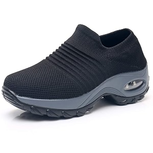 Womens Walking Shoes Sock Sneakers - Mesh