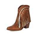 Women39s Western Ankle Booties Pointed Toe Cowgirl