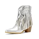 Women39s Western Ankle Booties Pointed Toe Cowgirl