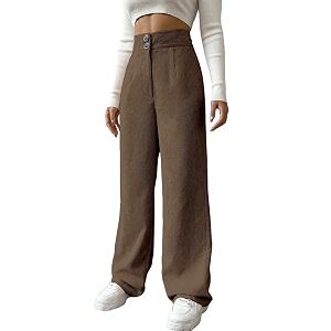 Womens Wide Leg Bottomwear with Pocket