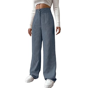 Womens Wide Leg Bottomwear with Pocket