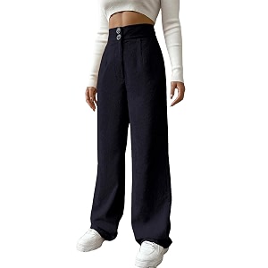 Womens Wide Leg Bottomwear with Pocket