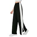 Women39s Wide Leg Track Pants with Side