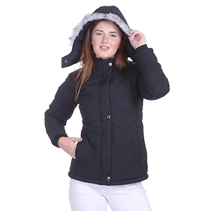 women39s winter jacket  warm quilted outerwear with hood  stylish puffer coat for cold weather  comfortable lightweight winterwear for ladies amp girls