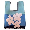 Small Wrist Knot Bag for Women Knitted Purse