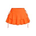 Women's Y2k Mini Ruffle Skirts with Shorts Cute Coquette Skort