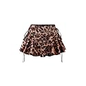 Women's Y2k Mini Ruffle Skirts with Shorts Cute Coquette Skort