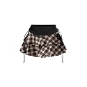 Women's Y2k Mini Ruffle Skirts with Shorts Cute Coquette Skort