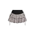 Women's Y2k Mini Ruffle Skirts with Shorts Cute Coquette Skort