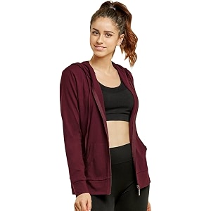 Womens Zipper Sweatshirt Hoodies with Pocket Winter