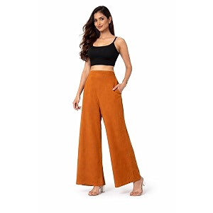 Women Airy Linen Wide Leg Pants