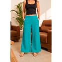 Women Airy Linen Wide Leg Pants 