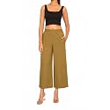 Women Airy Linen Wide Leg Pants 