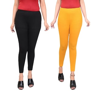 Women Ankle Length Leggings Combo Pack Stretchable
