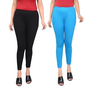 Women Ankle Length Leggings Combo Pack Stretchable