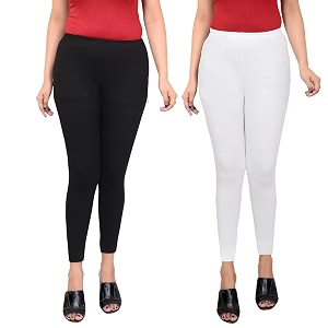Women Ankle Length Leggings Combo Pack Stretchable