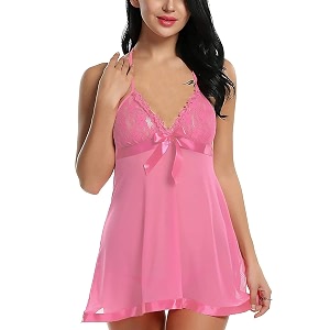 Women Babydoll Lingerie with G -String Panty