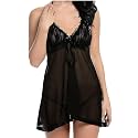 Women Babydoll Lingerie with G -String Panty