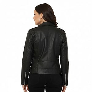 Women Biker Leather Jacket Trending Style Quality