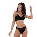 Women Black Lingerie Set Full Coverage Lightly