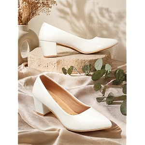 Women Block Heel Pumps Comfortable Office