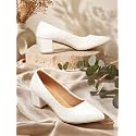 Women Block Heel Pumps Comfortable Office