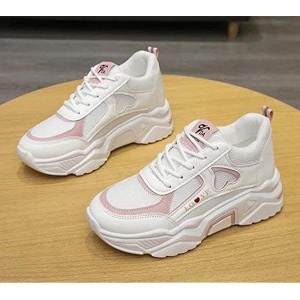 Women Chunky Sneakers Lightweight Lace-Up Casual Sports