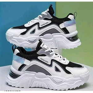 Women Chunky Sneakers Lightweight Lace-Up Casual Sports