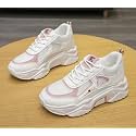 Women Chunky Sneakers Lightweight Lace-Up Casual Sports