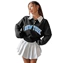 Women Collar Button HoodieSweatshirt Polycotton Hoodies