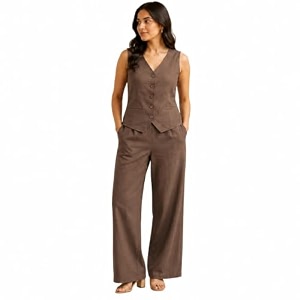 Women Cotton Blend Western Co-Ord Set