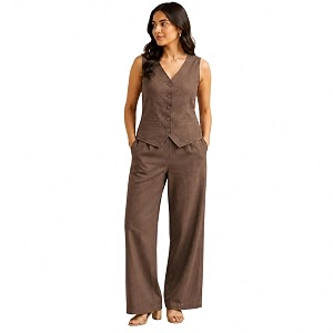Women Cotton Blend Western Co-Ord Set
