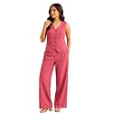 Women Cotton Blend Western Co-Ord Set 