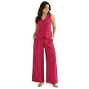 Women Cotton Blend Western Co-Ord Set 
