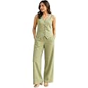 Women Cotton Blend Western Co-Ord Set 
