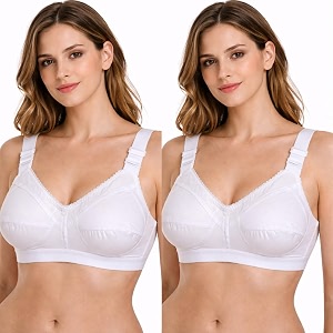 Women Cotton Bra Soft Breathable Non-Padded Everyday
