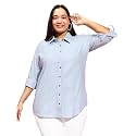 Women Cotton Comfort Plus Size Yellow Striped