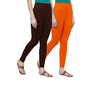 Women Cotton Lycra Leggings Multicolor Pack of