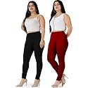 Women Cotton Lycra Leggings Multicolor Pack of