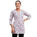 feranoid Women Cotton Printed Short Kurti 