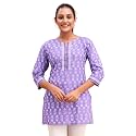 feranoid Women Cotton Printed Short Kurti 